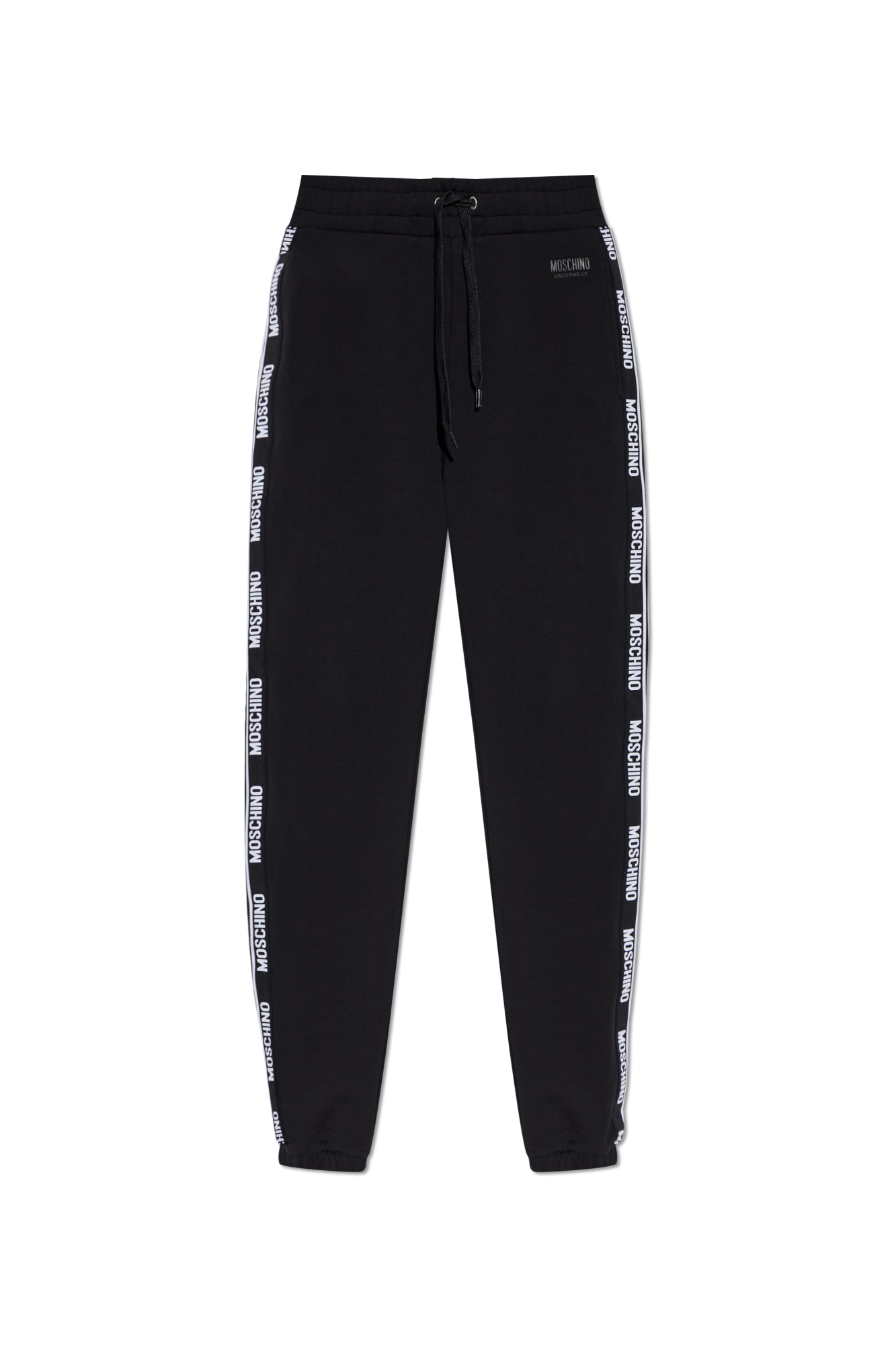 パンツ Moschino SS25 VIRGIN WOOL PANTS (03010517 0555) Black Sweatpants with logo Moschino - Vitkac Australia